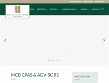 Tablet Screenshot of mcb-cpa.com